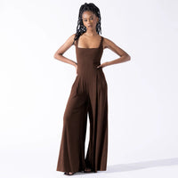 Ramona | Women's Jumpsuit in Coffee