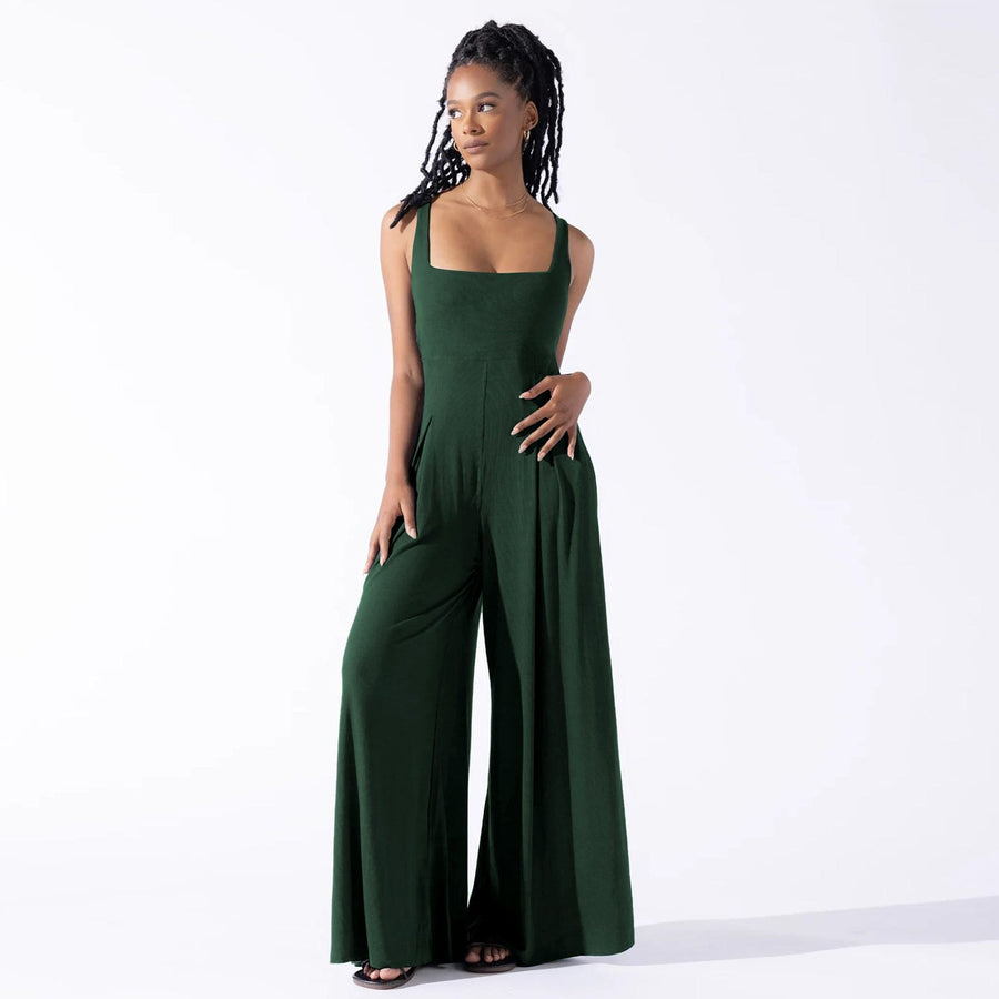 Ramona | Women's Jumpsuit in Dark Green