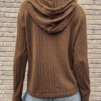 Raphaelle | Women's Textured Hooded Hoodie