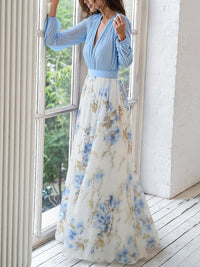 Raquel | Women's Floral V-Neck Boho Maxi Dress