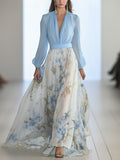 Raquel | Women's Floral V-Neck Boho Maxi Dress