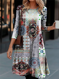 Reba | Women's Long Sleeve Dress in White