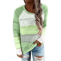Remedios | Women's Lightweight Knit Sweater in Light Green