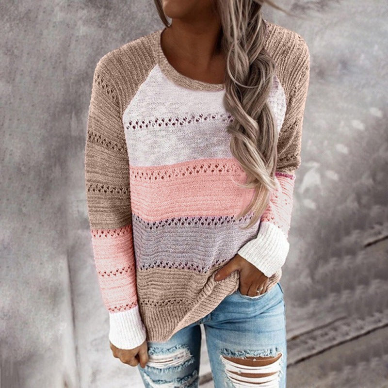 Remedios | Women's Lightweight Knit Sweater in Pink