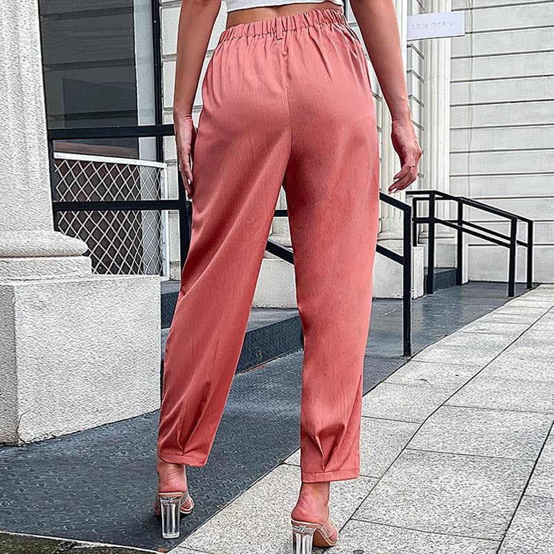 Richenza | Women's Elegant Modern Pants – Dress Pants in Mahogany