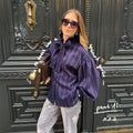 Rita | Women's Long Sleeve Ruffle Blouse