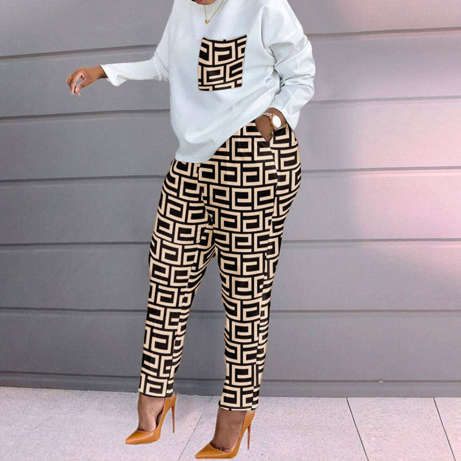 Rita | Women's Lounge Set in Ohne Patterned