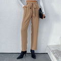 Rohesia | Women's Tie Belt Belted Elegant Pants – Dress Pants