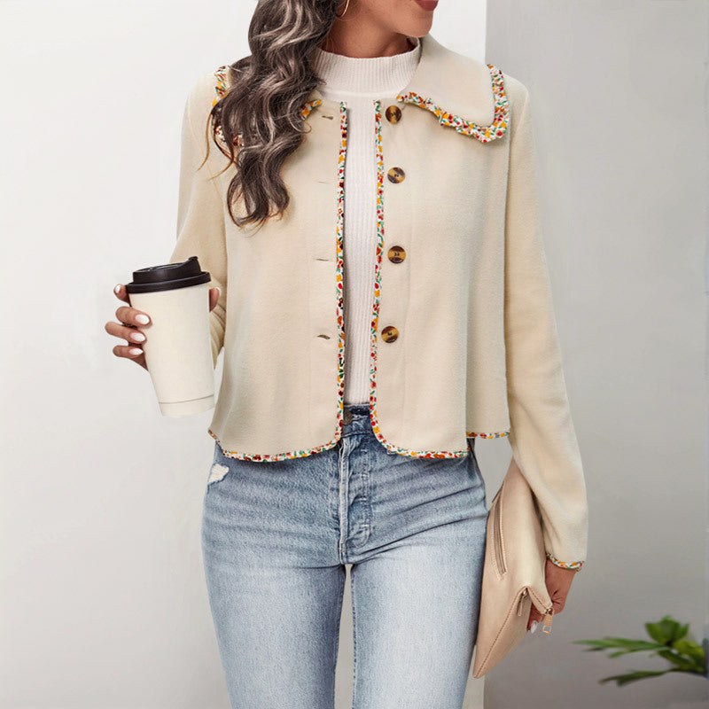Romane | Women's Soft Elegant Jacket in Apricot