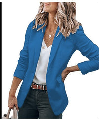 Rosalba | Women's Textured Elegant Blazer in Blue
