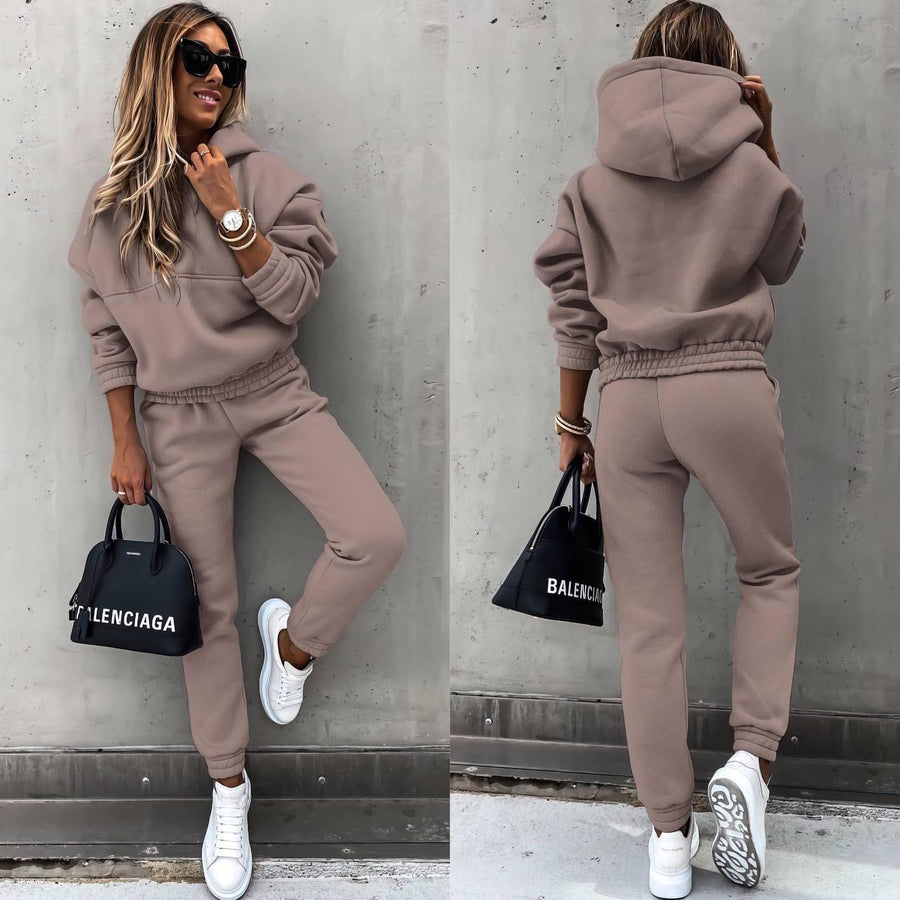 Rosalind | Women's Tracksuit Set in Camel