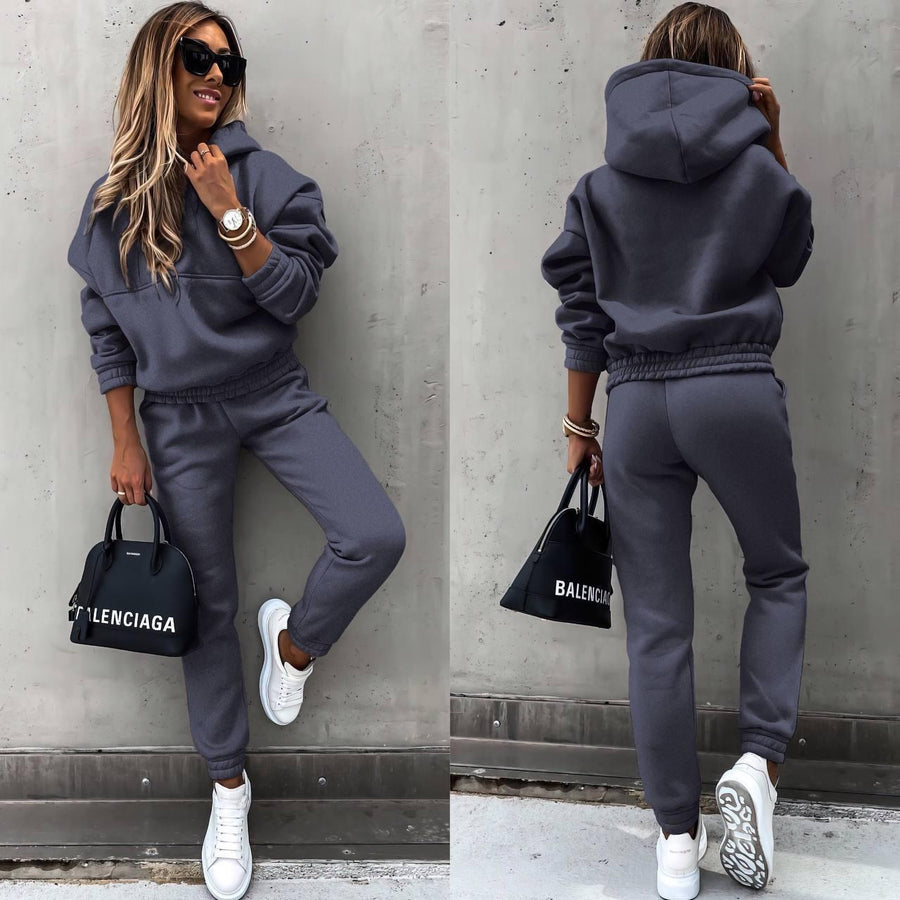 Rosalind | Women's Tracksuit Set in Dark Gray