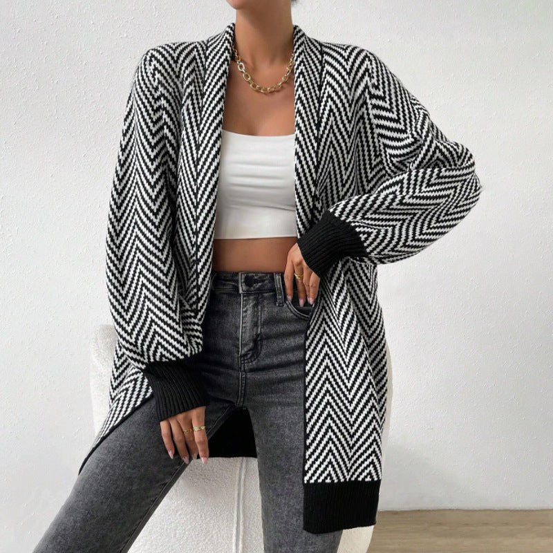 Rosamund | Women's Long Sleeve Knit Modern Cardigan