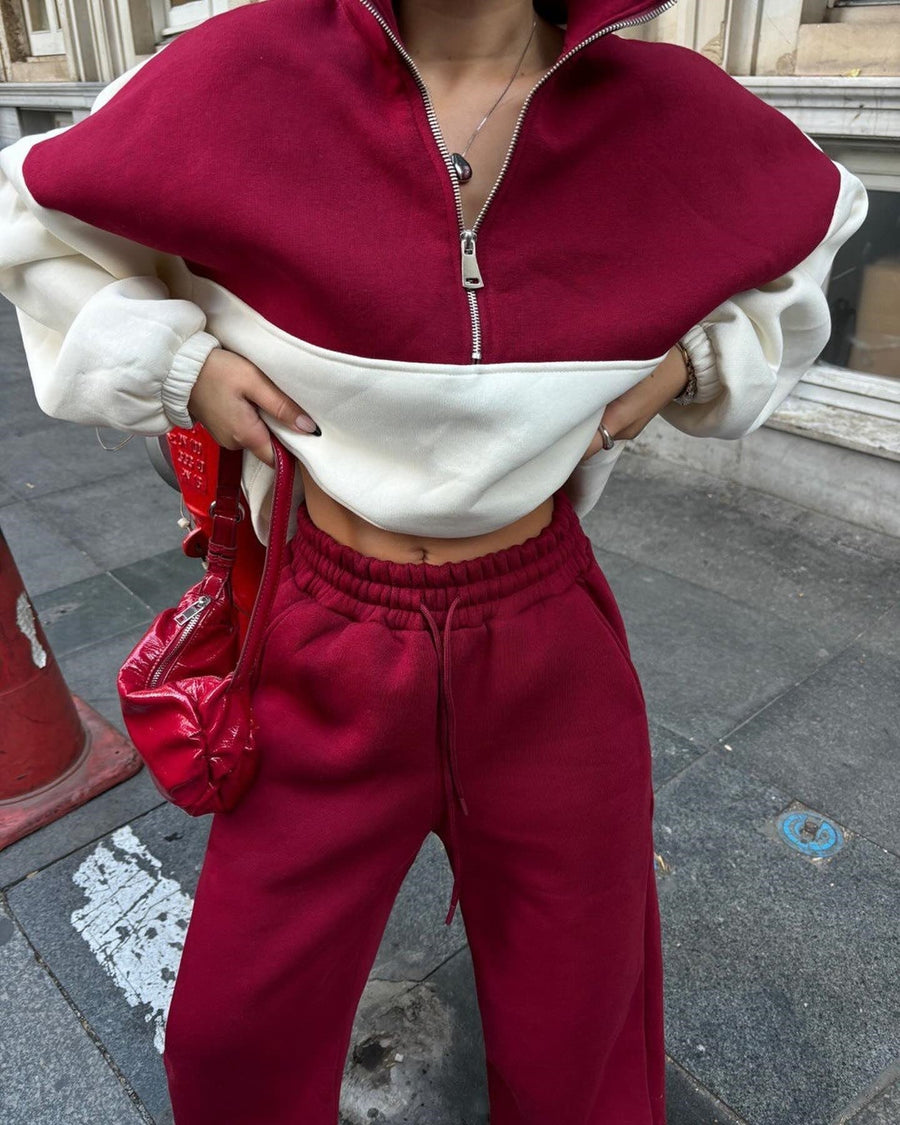 Rosavelle | Women's Comfortable Sweater in Dark Red