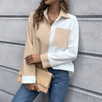 Rosilda | Women's Oversized Elegant Blouse in Apricot