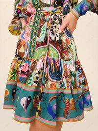 Rosina | Women's Long Sleeve Boho Mini Dress