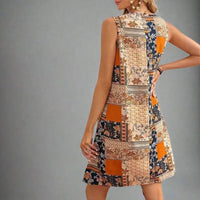Ruby | Women's Sleeveless Printed Boho Mini Dress