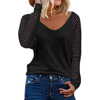 Ruby | Women's V-Neck Long Sleeve Shirt