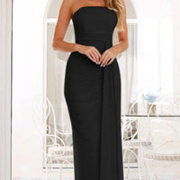 Ruby | Women's Bodycon Long Sleeve Wrap Dress in Black