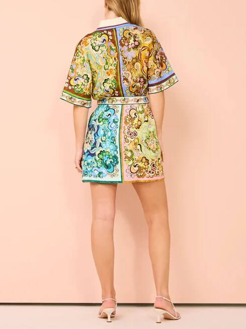 Rufina | Women's Tiered Boho Mini Dress