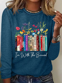 Rufina | Women's Long Sleeve Top in Blue Green