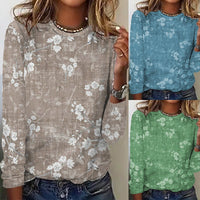 Ruth | Women's Long Sleeve Floral Soft Top
