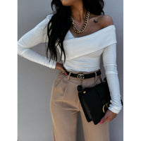 Rutilia | Women's Asymmetric Top in White