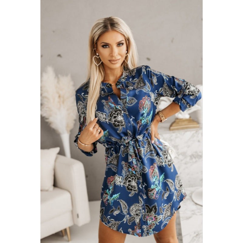 Sabiniana | Women's Dress – Casual Dress in Marine Blue