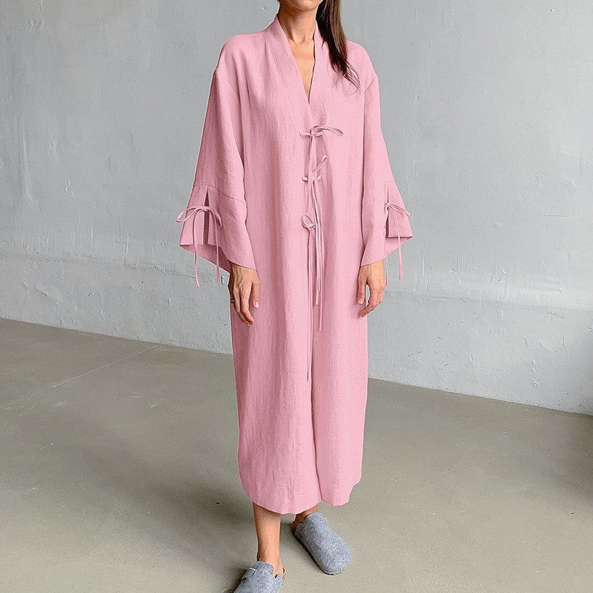 Sable | Women's Long Sleeve Kimono in Pink