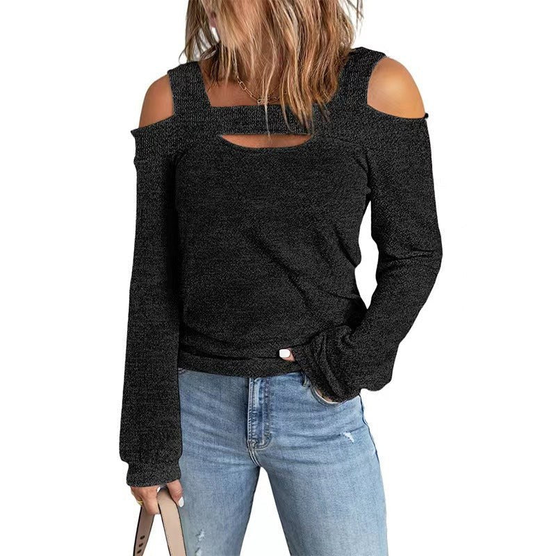 Sabrina | Women's Long Sleeve Top in Black