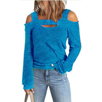 Sabrina | Women's Long Sleeve Top in Blue