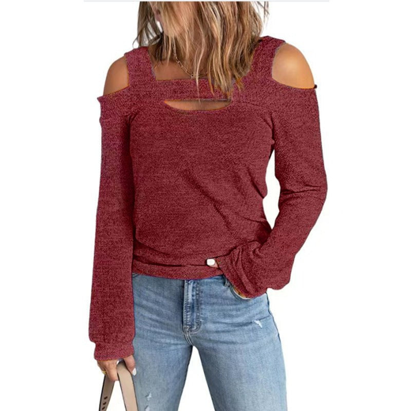 Sabrina | Women's Long Sleeve Top in Red
