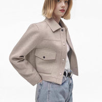 Sadie | Women's Pockets Jacket in Beige
