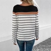 Sandrine | Women's Striped Long Sleeve Fashionable Top