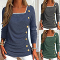 Saoirse | Women's Button Detail Long Sleeve Top