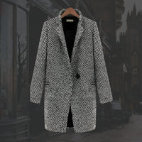 Saoirse | Women's Tailored Lapel Design Coat in Gray