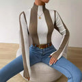 Sapphira | Women's Textured Long Sleeve Top