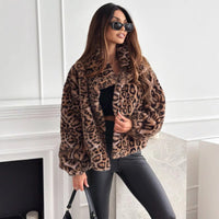 Sapphira | Women's Cozy Jacket in Leopard