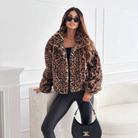 Sapphira | Women's Cozy Jacket in Leopard