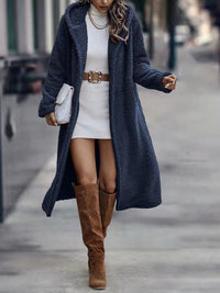 Sarai | Women's Oversized Cozy Hooded Jacket in Royal Blue