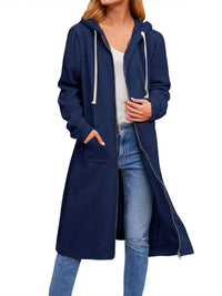 Saskia | Women's Zip Pockets Hooded Jacket