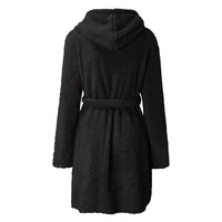 Saskia | Women's Cozy Pockets Hooded Fleece Coat – Fleece Jacket in Gray