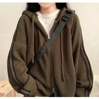 Saturnina | Women's Knit Hoodie in Apricot