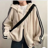 Saturnina | Women's Knit Hoodie in Apricot