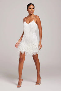 Scarlet | Women's Sleeveless Fringe Cocktail Dress