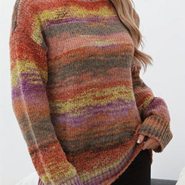 Scarlet | Women's Cozy Fashionable Sweater in Rainbow