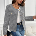 Sedna | Women's Textured Button-Front Elegant Jacket