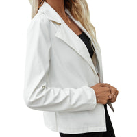 Segolene | Women's Pockets Elegant Blazer in White