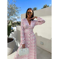 Selestina | Women's Floral Dress in Pink