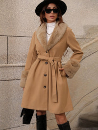 Seline | Women's Tie Belt Belted Soft Elegant Lightweight Jacket